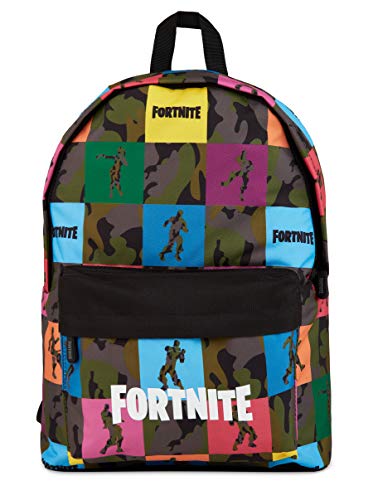 FORTNITE Mochila Tipo Americano con Bolsillo, Unisex Adultos, Multicolor (Estampado Multicolor), 14x44x33 cm (W x H x L)