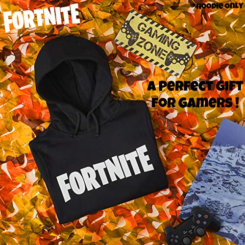 Fortnite, Sudaderas de Niño Ropa Videojuegos Niños (9-10 años) , Negro