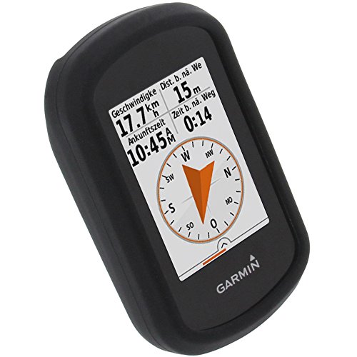 foto-kontor Funda para Garmin eTrex Touch 25 eTrex Touch 35 Protectora Silicona Carcasa protección Negra