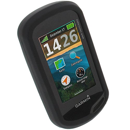 foto-kontor Funda para Garmin Oregon 750t Oregon 750 Protectora Silicona Carcasa protección Negra