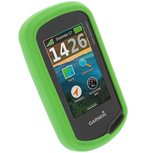 foto-kontor Funda para Garmin Oregon 750t Oregon 750 Protectora Silicona Carcasa protección Verde