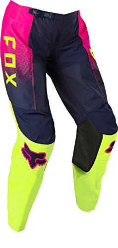 Fox Racing Pantalones de motocross para niños 180, amarillo fluorescente - VOKE, 28