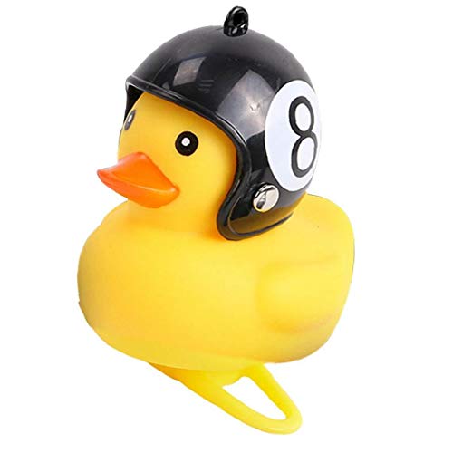 Froiny 1pc Amarillo De Dibujos Animados De Sílice Little Duck Casco De Goma Ambiental De Pato De Juguete Ornamentos del Coche del Mountain Bike Manillar