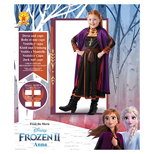 Frozen 2 Classic Disfraz Anna Travel, L, Multicolor, (Rubie'S 300289-L)