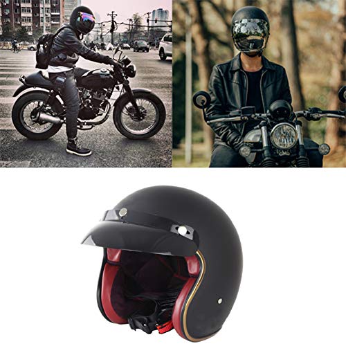 fuchsiaan Cascos De Ciclismo Unisex Adultos, con Gafas Extraíbles, Casco con Forma De Bola De Impresión Retro para Bicicleta Eléctrica, Motocicleta, Scooter