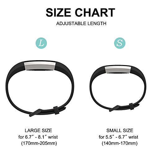 FunBand Correa para Fitbit Alta HR y Fitbit Alta, Edición Especial Soft Silicona Deportes Recambio de Pulseras Ajustable Reemplazo Accesorios para Reloj Fitbit Alta HR y Fitbit Alta