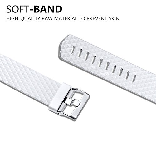 FunBand® Correa para Fitbit Charge 2, Edición Especial Soft Silicona Deportes Recambio de Pulseras Ajustable Reemplazo Accesorios para Reloj Fitbit Charge 2 Pulsera de Actividad Pequeño y Grande