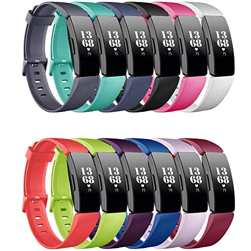FunBand Fitbit Inspire & Inspire HR Correa,Edición Especial Soft Silicona Deportes Recambio de Pulseras Ajustable Reemplazo Accesorios Compatible para Reloj Fitbit Inspire & Inspire HR