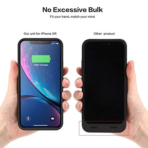 Funda Batería para iPhone XR, iPosible [6800mAh] Funda Cargador Portatil Batería Externa Ultra Carcasa Batería Recargable Power Bank Case para iPhone XR [6.1 Pulgadas ]