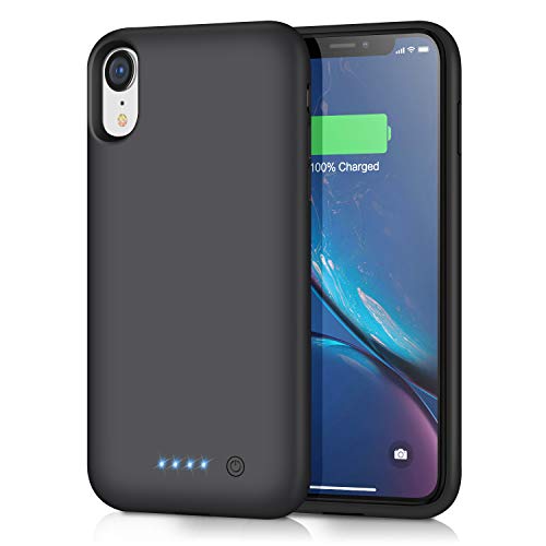 Funda Batería para iPhone XR, iPosible [6800mAh] Funda Cargador Portatil Batería Externa Ultra Carcasa Batería Recargable Power Bank Case para iPhone XR [6.1 Pulgadas ]