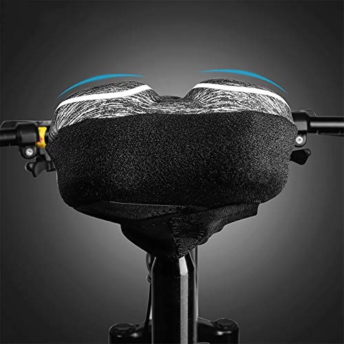 Funda de Asiento de Bicicleta Cómodo sillín cubierta Ciclismo tapiz de asiento del amortiguador de asiento de la bici pieza de la bici de la cubierta de una silla para Bicicletas Estáticas de Ejercici