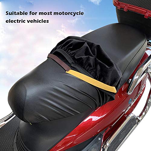 Funda de asiento de motocicleta, Funda de asiento de cuero de moto Scooter impermeable Protector de polvo de lluvia UV, Ligero para exteriores