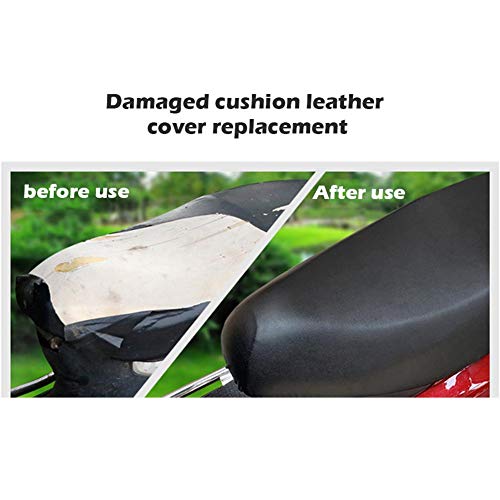 Funda de asiento de motocicleta, Funda de asiento de cuero de moto Scooter impermeable Protector de polvo de lluvia UV, Ligero para exteriores