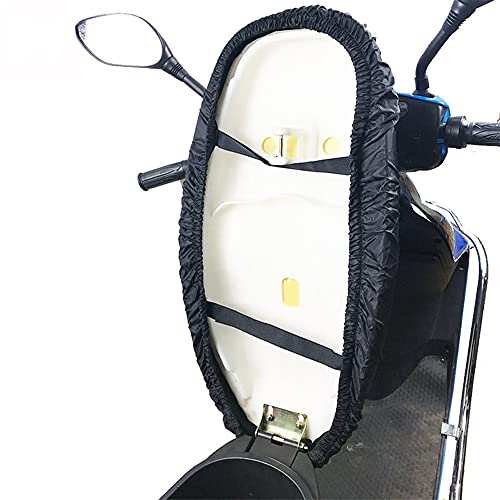 Funda de Asiento de Motocicleta,MoreChioce Fundas de Asiento de Motocicleta Universales Tela Oxford Funda de Cojín de Motocicleta Impermeable Protección Solar Aire Libre Cubierta de Asiento,Negro XXL