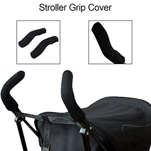 Funda de espuma protectora para empuñadura silla de paseo Accesorios Silla de Paseo apoyabrazos cubierta negro universal carro bebe funda manillar coche niño carro bebe para Cochecito 2 Unids / par