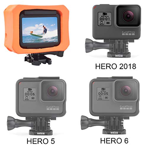 Funda Flotadora Carcasa Flotante Naranja para GOPRO Hero7 Black Hero7 Silver Hero7 White Hero 6 Hero 5