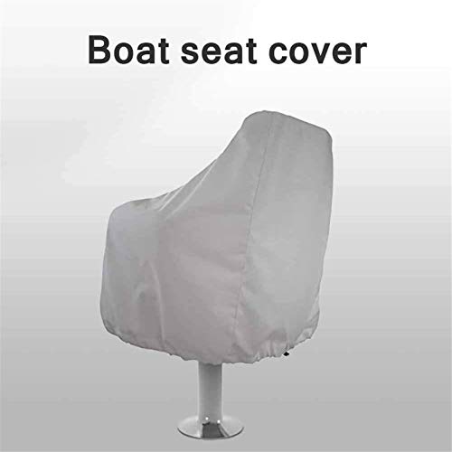 Funda para Asiento De Barco, Funda De Protección para Asiento De Barco, Funda para Asiento De Barco De Tela Oxford Resistente, Resistente A La Intemperie 210D Impermeable (Blanco,51 x 61 x 64 cm)