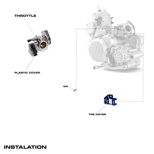 Funda para motocicleta para KTM TPS Sensor Husqvarna TE 250/300 KTM EXC 150/250/300 TPI 2018-2021r (azul)