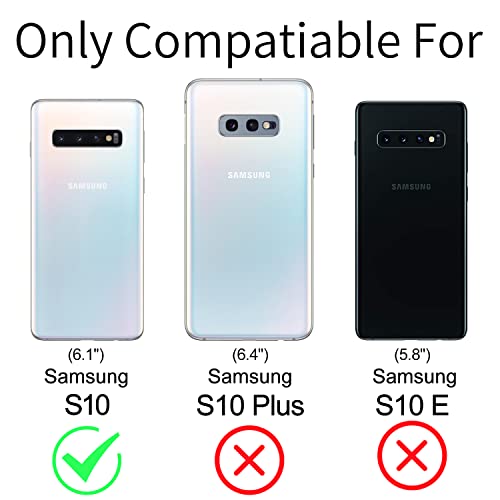 Funda para Samsung Galaxy S10, Silicona Transparente 360 Grados Delantera Trasera Carcasa Ultra-Delgado Resistente Anti-Arañazos Anti-Choques Doble Cara Protectora