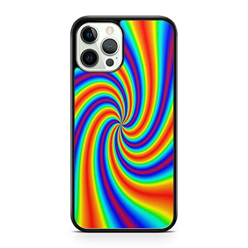 Funda para teléfono con diseño de colores brillantes y llamativos, con diseño artístico y fino (modelo de teléfono: Apple iPhone 12 Pro Max)