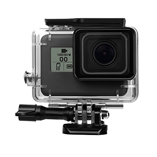 Funda protectora impermeable para Gopro Hero 7, carcasa protectora de buceo subacuático, carcasa de 45 m con soporte para Go Pro Hero 6/5 y GoPro Hero 7 cámara de acción deportiva negra