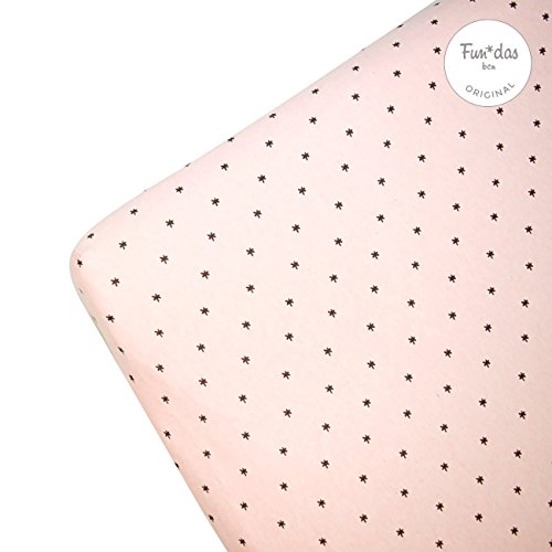 Fundas Bcn ® - F11 - Funda Cambiador Bebe 70x50 Centímetros - De Algodón – Suave, Elástica Y Adaptable (Little Fun Peach)