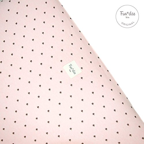 Fundas Bcn ® - F11 - Funda Cambiador Bebe 70x50 Centímetros - De Algodón – Suave, Elástica Y Adaptable (Little Fun Peach)