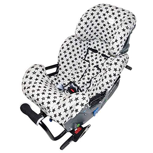 Fundas BCN ® - F127/9399 - Funda para silla de coche Klippan Kiss ® 2 - Fun Black Star