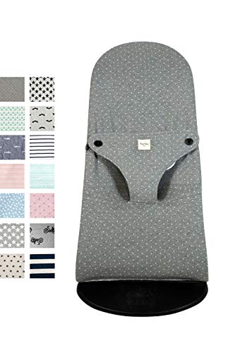 Fundas BCN® F185/9402D- Funda para Hamaca BabyBjörn ® Balance, Soft y Bliss - Apta para Todos los Modelos - Funda de hamaca bebés - Estampado Vintage Dot