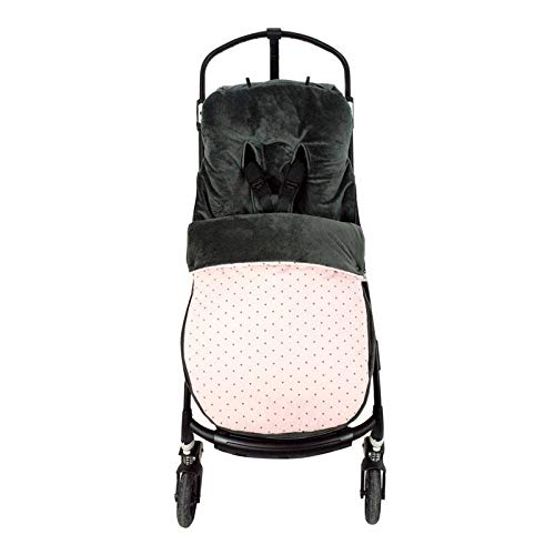 Fundas BCN ® - S26 - Saco de invierno para silla de paseo universal - Estampado Little Fun Peach