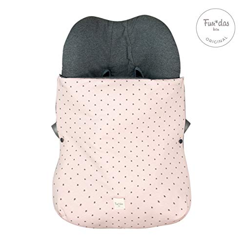 Fundas BCN ® - SC38 - Saco de algodón para grupo 0 - Estampado Little Fun Peach