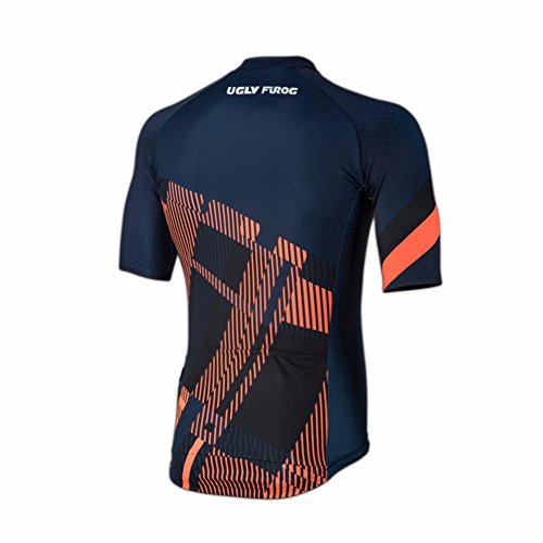 Future Sports Designs Bike Wear Camisa de Ciclismo para Hombre Camiseta de Manga Corta Pro Team MTB Camiseta de Ciclismo Top Radshirt Cremallera de Manga Corta Transpirable