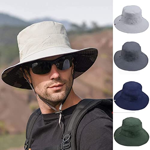 FZMT Sombrero para el Sol de Pesca y Senderismo para Hombres, Sombrero de Cubo con protección UV para Adultos Unisex, Deportes al Aire Libre