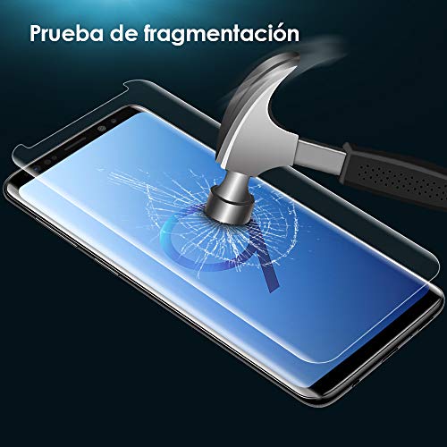 G-Color Galaxy S9 Plus Protector Pantalla, [Alta Viscosidad], Cristal Vidrio Templado de 3D [Cobertura [Anti-Choque][Alta Sensibilidad] Protector de Pantalla para Samsung Galaxy S9+/S9 Plus