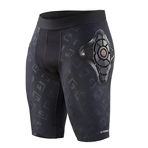 G Form Pro-x Short Men Black/GF Logo 2018 – Protección Inferior del Cuerpo – Pro-X Short Men Black/GF Logo 2018 – Unisex, Unisex Adulto, Protección Inferior del Cuerpo, CS0202335, Negro, Large