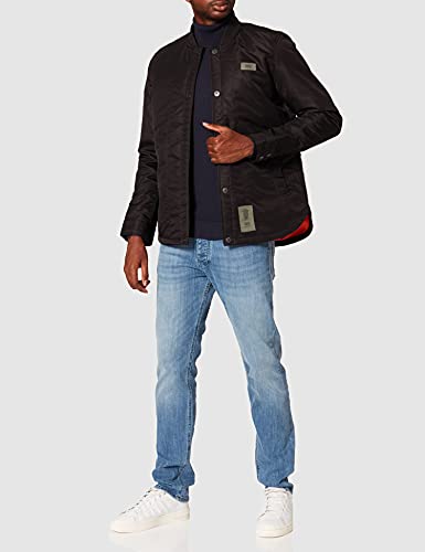 G-STAR RAW 10 Degrees Padded Overshirt Chaqueta, Black (dk Black C143-6484), S Regular para Hombre