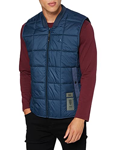 G-STAR RAW Meefic Quilted Chaleco, Blue (Luna Blue B958-C630), XL de los Hombres