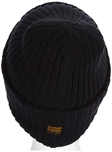 G-STAR RAW mens Xemy Beanie Hat, Multicolor (mazarine blue htr C754-4348), One Size