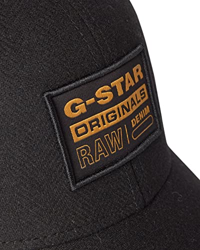 G-STAR RAW Wool Denim Mix Gorra de béisbol, Negro (Dk Black B809-6484), Talla única para Hombre