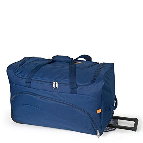 Gabol - Week | Bolso con Ruedas de Viaje Grande de Tela de 66 x 40 x 33 cm con Capacidad para 87 L de Color Azul