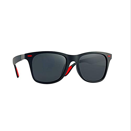 Gafas de sol polarizadas Hombre Mujer/Deportes Gafas reflectantes con verano Deportes al aire libre Conducción Pesca Montañismo Gafas de sol Hombres (Color Gris Negro)