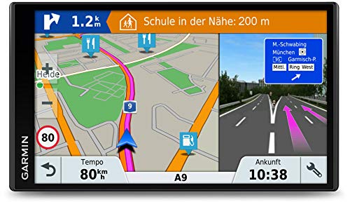 Garmin DriveSmart 61LMT-D 6.95 Inch Sat Nav with Lifetime Map Updates for UK, Ireland and Full Europe, Digital Traffic and Built-In Wi-Fi, Black (Reacondicionado Certificado)