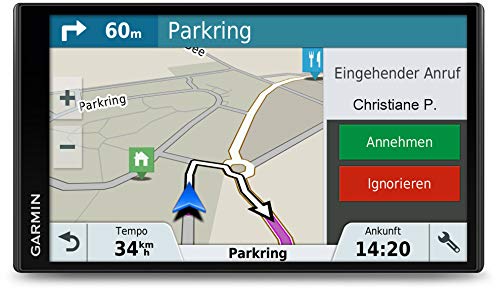 Garmin DriveSmart 61LMT-D 6.95 Inch Sat Nav with Lifetime Map Updates for UK, Ireland and Full Europe, Digital Traffic and Built-In Wi-Fi, Black (Reacondicionado Certificado)