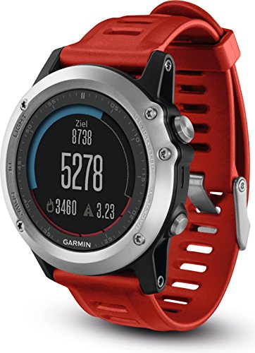 Garmin Fénix 3 - Reloj estándar Multideporte con GPS diseñado para Resistir, Color Rojo (Reacondicionado)