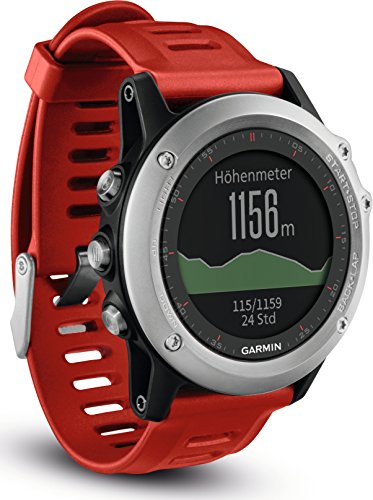 Garmin Fénix 3 - Reloj estándar Multideporte con GPS diseñado para Resistir, Color Rojo (Reacondicionado)
