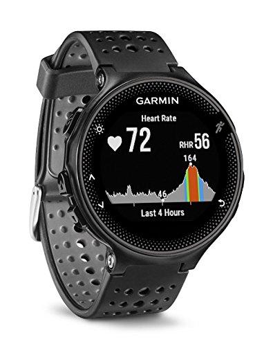 Garmin Forerunner 235 - Reloj con pulsómetro en la muñeca, Unisex, Color Negro y Gris, Talla única (Reacondicionado)