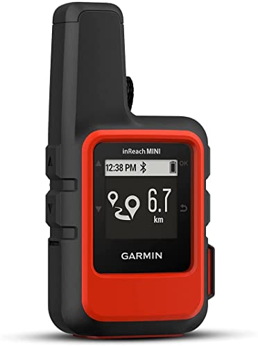 Garmin inReach Mini, Dispositivo de comunicación por satélite ligero y compacto con GPS, Naranja
