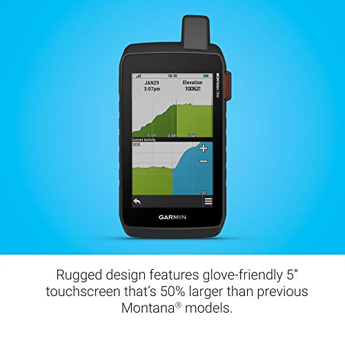 Garmin Montana 700i - GPS de mano resistente con tecnología de satélite inReach incorporada, pantalla táctil a color de 5 pulgadas