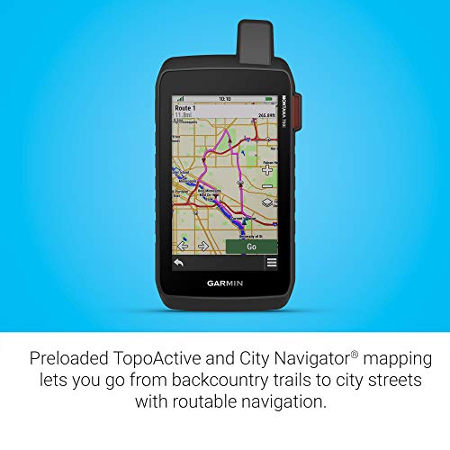 Garmin Montana 700i - GPS de mano resistente con tecnología de satélite inReach incorporada, pantalla táctil a color de 5 pulgadas