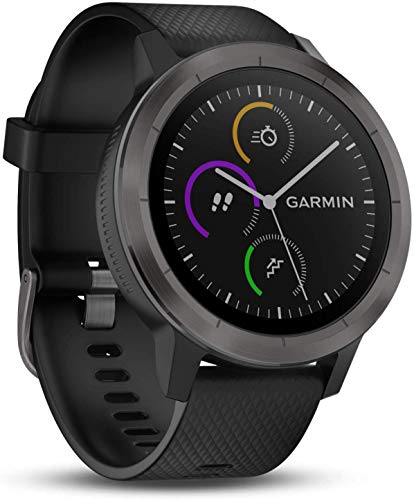 Garmin Vivoactive 3 - Smartwatch con GPS y pulso en la muñeca, Negro (Gunmetal), M/L